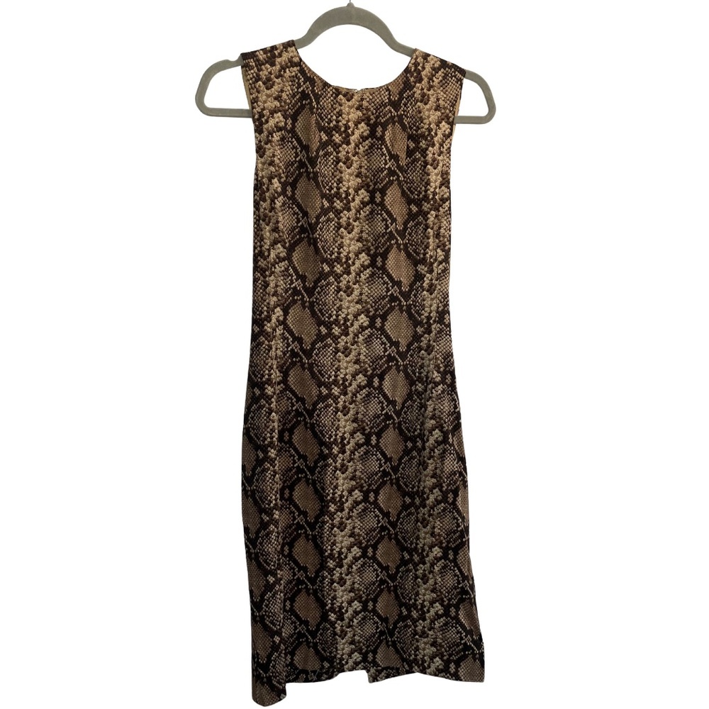 Michael Kors Collection Snakeskin Print Sleeveless Dress – Made in Italy, Size 4